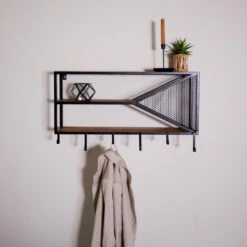 Industrieel Wandrek Maggie Mangohout Metaal 80x44 Cm 21,50x80x44 Cm 9 Industrieel Wandrek Maggie Mangohout Metaal 80x44 Cm 21,50x80x44 Cm -Tuinmeubel Winkel 1000042285 0103