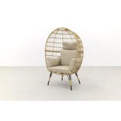 VDG Lola Egg Relaxstoel - Natural Sand 8 VDG Lola Egg Relaxstoel - Natural Sand -Tuinmeubel Winkel 1000042586 0102