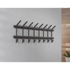Hoyz - Kapstok Industrieel Met 19 Haken - Grijs - Wandkapstok 90cm Breed 9 Hoyz - Kapstok Industrieel Met 19 Haken - Grijs - Wandkapstok 90cm Breed -Tuinmeubel Winkel 1000042629 0103