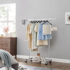 O’DADDY® Kledingrek 4 Wielen – Stabiel Tot 90kg - Garderoberek - RVS 8 O’DADDY® Kledingrek 4 Wielen – Stabiel Tot 90kg - Garderoberek - RVS -Tuinmeubel Winkel 1000042971 0102