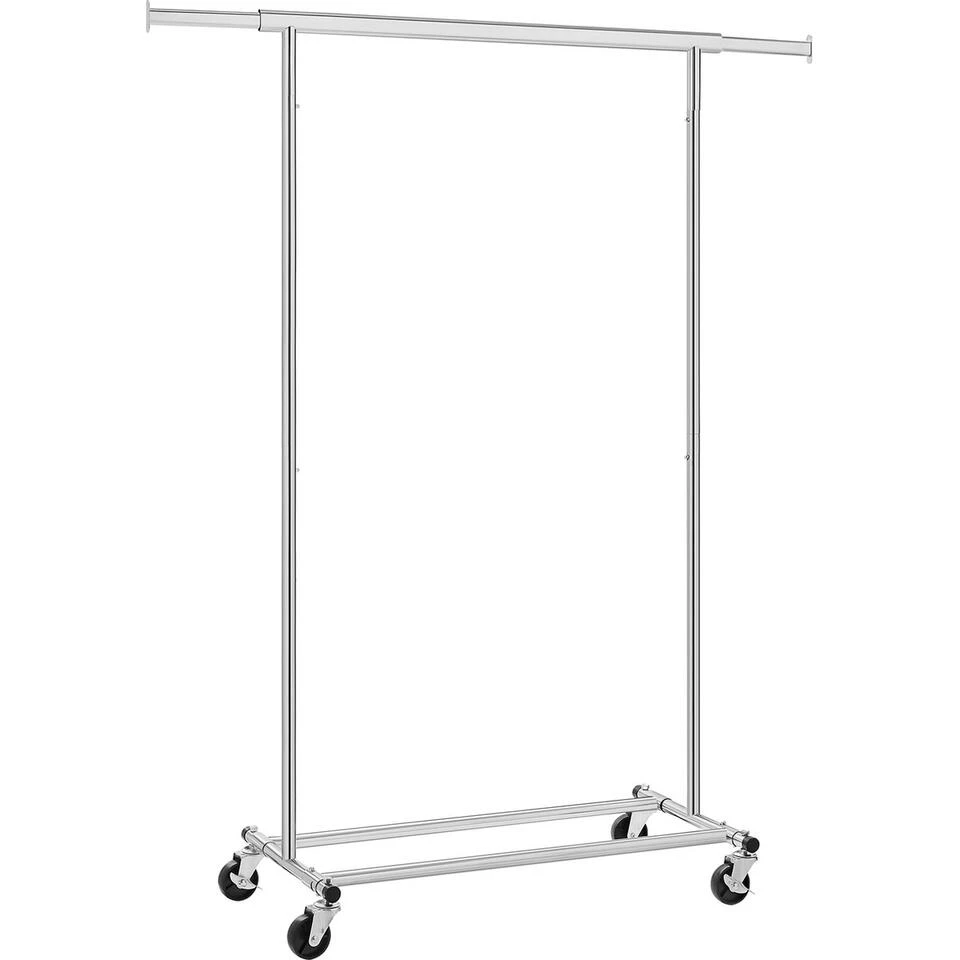 O’DADDY® Kledingrek 4 Wielen – Stabiel Tot 90kg - Garderoberek - RVS 3 O’DADDY® Kledingrek 4 Wielen – Stabiel Tot 90kg - Garderoberek - RVS