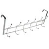 Merkloos Deurkapstok - 12 Haken - Chroom - 50 Cm -Tuinmeubel Winkel 1000043176