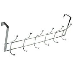 Merkloos Deurkapstok - 12 Haken - Chroom - 50 Cm