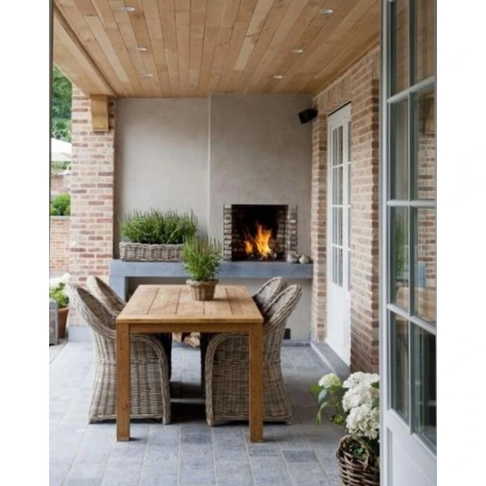 Livingfurn - Tuintafel Table Evoy - 100x220x78 - Teakhout 4 Livingfurn - Tuintafel Table Evoy - 100x220x78 - Teakhout - Afbeelding 2