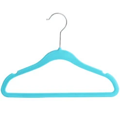 ACAZA 20 Stuks Kledinghangers Voor Kinderen Met Fluweel, Anti-slip, Blauw -Tuinmeubel Winkel 1000045923 0103