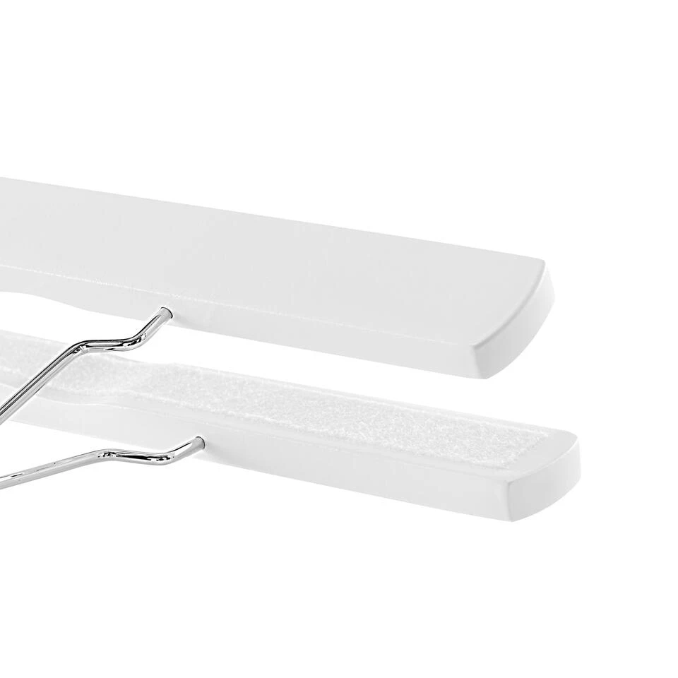 ACAZA 12 Broekhangers Of Rokhangers Met Klemmen, Antislip En Draaibare Haak, Wit 5 ACAZA 12 Broekhangers Of Rokhangers Met Klemmen, Antislip En Draaibare Haak, Wit - Afbeelding 3