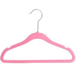 ACAZA 20 Stuks Kinder Kledinghangers Met Fluwelen Bekleding, Roze -Tuinmeubel Winkel 1000045937 0102