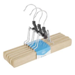 ACAZA Set Van 12 Massief Houten Kledinghangers, Anti-Slip Bescherming, Hout 9 ACAZA Set Van 12 Massief Houten Kledinghangers, Anti-Slip Bescherming, Hout -Tuinmeubel Winkel 1000045940 0103