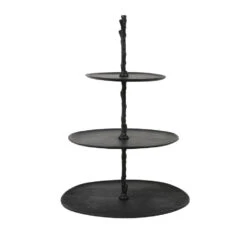 Etagère Tresa - Zwart - 3 Laags -Tuinmeubel Winkel 1000046002 0111