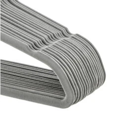 ACAZA Set Van 50 Anti-slip Kleerhangers, Fluweel, Kapstokken Met Broeklat, Grijs 8 ACAZA Set Van 50 Anti-slip Kleerhangers, Fluweel, Kapstokken Met Broeklat, Grijs -Tuinmeubel Winkel 1000046807 0102