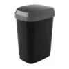 Kis Dual Swing Prullenbak - 10L - Zwart -Tuinmeubel Winkel 1000047951