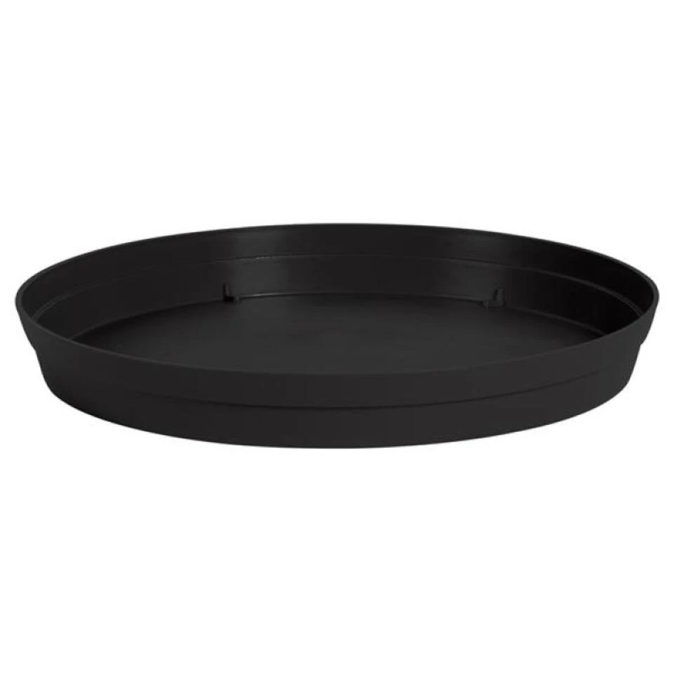 EDA Bloempot - Toscane - Onderschaal - Antraciet - Kunststof - D23 Cm 3 EDA Bloempot - Toscane - Onderschaal - Antraciet - Kunststof - D23 Cm