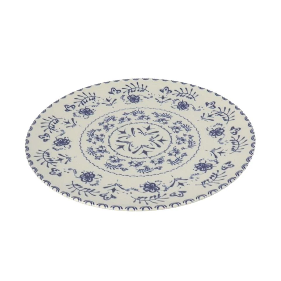 Orange85 Dinerborden 26 Cm Blauwe Details Set Van 4 Porselein Bordenset 6 Orange85 Dinerborden 26 Cm Blauwe Details Set Van 4 Porselein Bordenset - Afbeelding 4