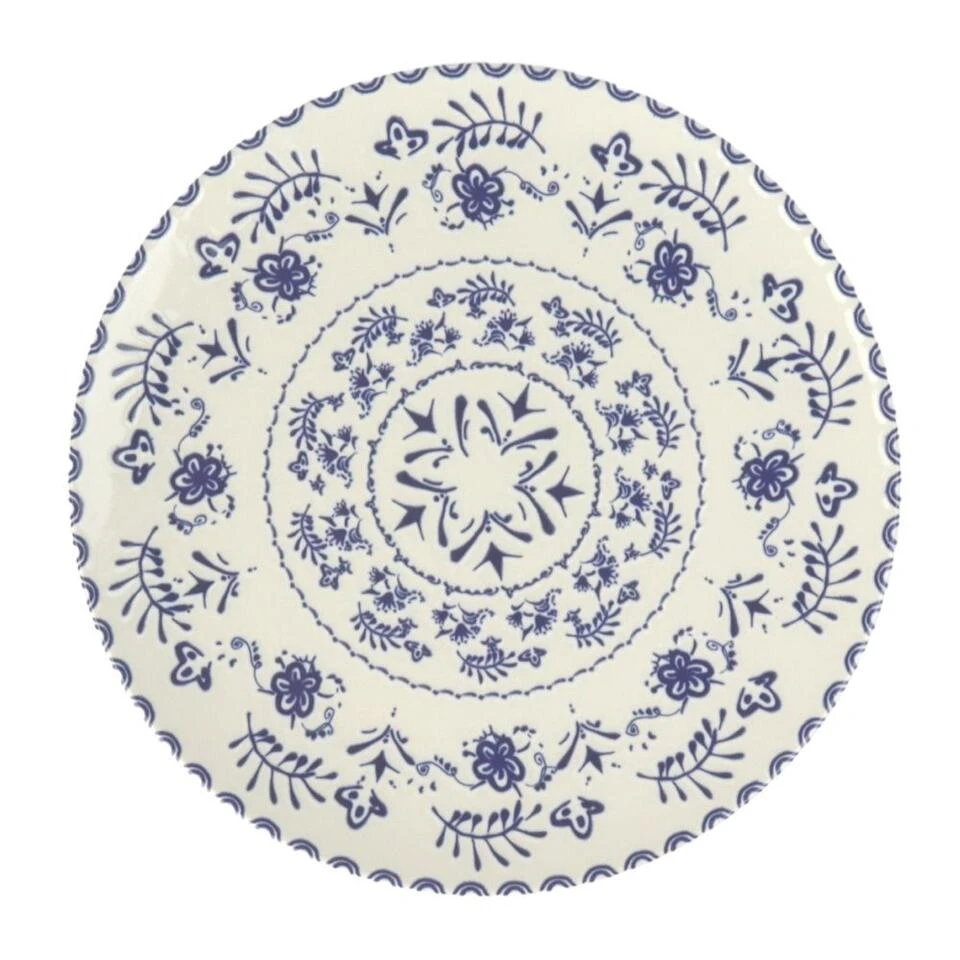 Orange85 Dinerborden 26 Cm Blauwe Details Set Van 4 Porselein Bordenset 3 Orange85 Dinerborden 26 Cm Blauwe Details Set Van 4 Porselein Bordenset