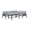 Garden Impressions Brendon Lounge Dining Set 4-delig R - Licht Grijs -Tuinmeubel Winkel 1000052368