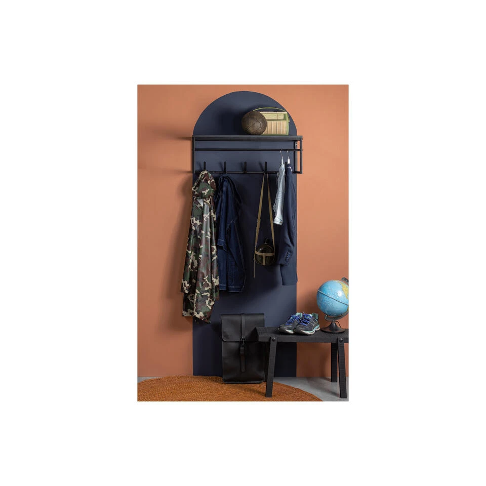 WOOOD Taeke Kapstok - Metaal - Zwart - 26x75x33 5 WOOOD Taeke Kapstok - Metaal - Zwart - 26x75x33 - Afbeelding 3