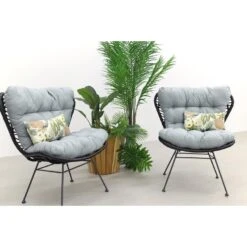 Garden Impressions Libelle Retro Loungestoel - Set Van 2 - Zwart -Tuinmeubel Winkel 1000053011 0101