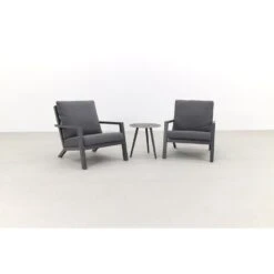 VDG Atlanta Loungestoelen/Brasilia Bijzettafel - Loungeset 3-delig -Tuinmeubel Winkel 1000053058 0102