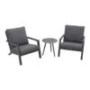 VDG Atlanta Loungestoelen/Brasilia Bijzettafel - Loungeset 3-delig -Tuinmeubel Winkel 1000053058