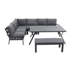 Garden Impressions Rondo Lounge Diningset – Carbon Black/mystic Grey