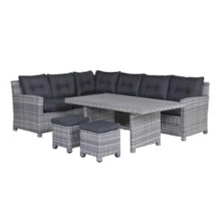 Garden Impressions Alaska Lounge Dining Set Links - Grijs