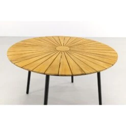 VDG Dave Teak Tuintafel Rond - Ø 110 Cm -Tuinmeubel Winkel 1000054107 0103