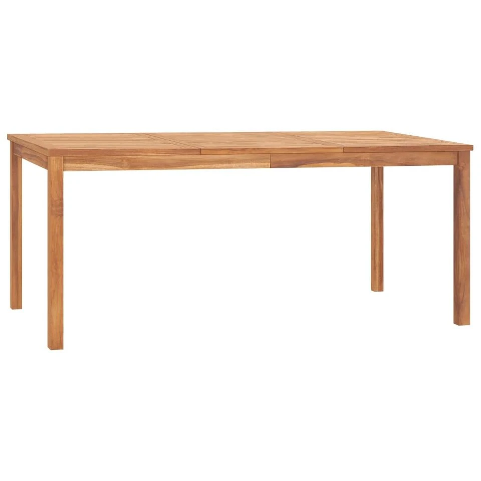 VidaXL Tuintafel 180x90x77 Cm Massief Teakhout 3 VidaXL Tuintafel 180x90x77 Cm Massief Teakhout