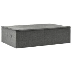 VidaXL Opbergbox 70x40x18 Cm Stof Antracietkleurig