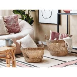 Beliani Mand AROWANA - Beige Zeewier 7 Beliani Mand AROWANA - Beige Zeewier -Tuinmeubel Winkel 1000057117 0101