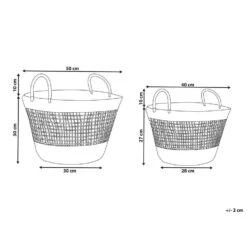 Beliani Mand AROWANA - Beige Zeewier 8 Beliani Mand AROWANA - Beige Zeewier -Tuinmeubel Winkel 1000057117 0102