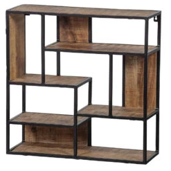 Wandrek Vierkant 100x100cm - Mangohout - Bruin - Vierkant -Tuinmeubel Winkel 1000057484 0102