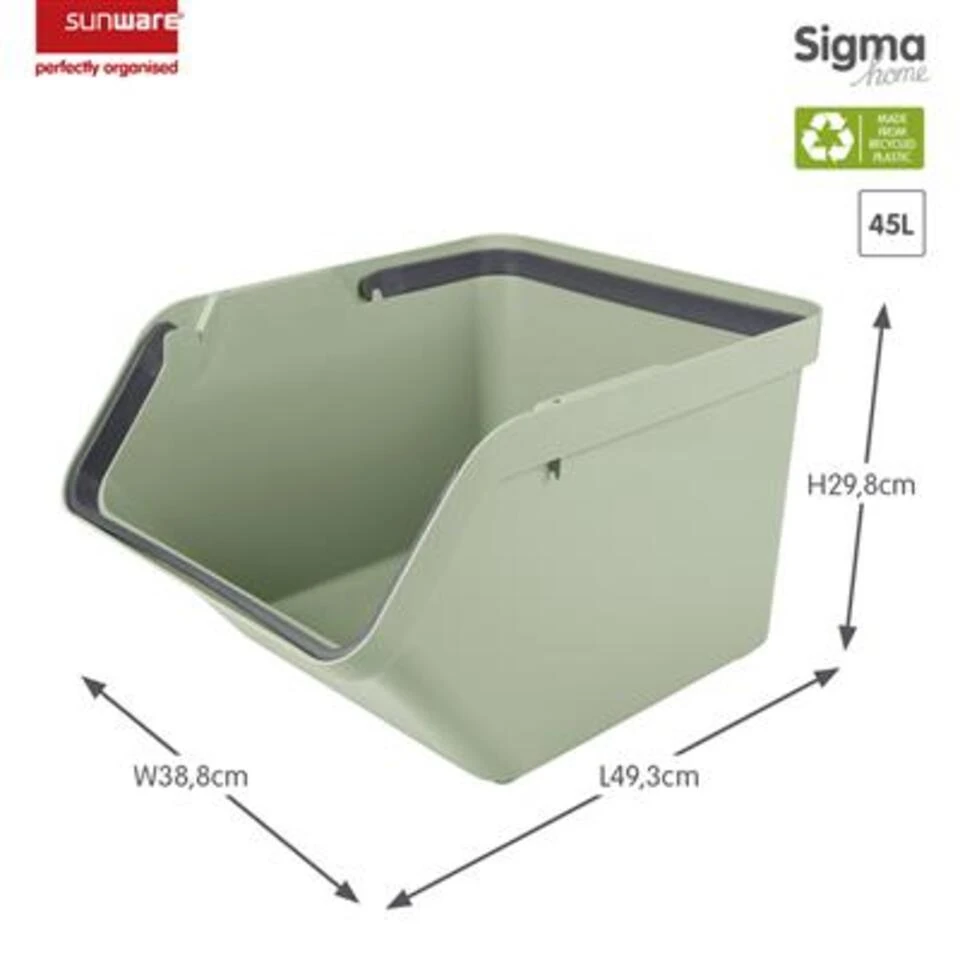 Sigma Home Sorteer Unit 45L Groen 4 Sigma Home Sorteer Unit 45L Groen - Afbeelding 2