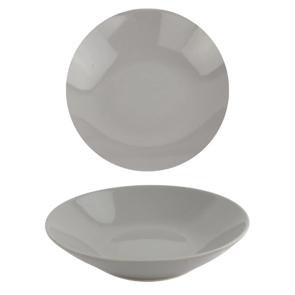 OTIX Diepe Borden Grijs Pastaborden Soepborden 6 Stuks 20cm Aardewerk 3 OTIX Diepe Borden Grijs Pastaborden Soepborden 6 Stuks 20cm Aardewerk