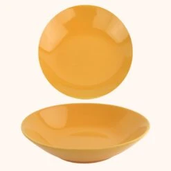 OTIX Diepe Borden Geel Pastaborden Soepborden 6 Stuks 20cm Aardewerk -Tuinmeubel Winkel 1000068740 0110