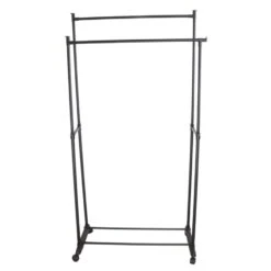 Orange85 Kledingrek Dubbel Op Wieltjes Zwart Metaal Garderoberek -Tuinmeubel Winkel 1000068871 0111