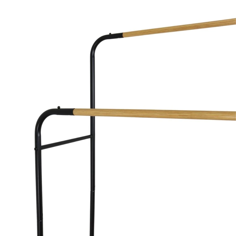 Orange85 Kledingrek Dubbel Zwart Metaal Garderoberek 5 Orange85 Kledingrek Dubbel Zwart Metaal Garderoberek - Afbeelding 3