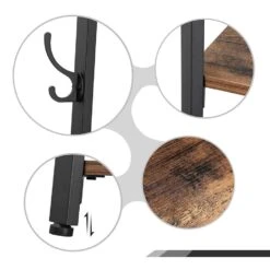 ACAZA Staande Kapstok - Industriële Look - 8 Haken 9 ACAZA Staande Kapstok - Industriële Look - 8 Haken -Tuinmeubel Winkel 1000068890 0103