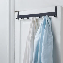ACAZA Garderobehaak - Deurhaak - Deurkapstok Met 7 Haken - Metaal - Zwart -Tuinmeubel Winkel 1000068894 0102