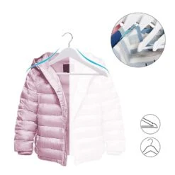 ACAZA Kinder Kledinghangers In Hout - Set Van 20 - 360° Draaibare Haak - Wit -Tuinmeubel Winkel 1000068936 0102