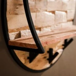 Hoyz - Wandschap / Kapstok Ø60 Mill / Massief Acacia Gezandstraald -Tuinmeubel Winkel 1000069338 0102