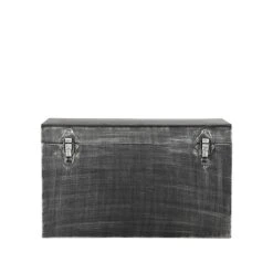 LABEL51 Opbergblik Vintage Opbergkist - Zwart - Metaal - L 6 LABEL51 Opbergblik Vintage Opbergkist - Zwart - Metaal - L -Tuinmeubel Winkel 1000069755 0101