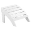 Beliani Voetenbankje ADIRONDACK - Wit Kunsthout -Tuinmeubel Winkel 1000069780