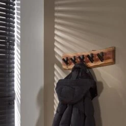 Industriële Kapstok Levi Massief Hout 5 Haken Horizontaal 9x60x15 Cm Hout 7 Industriële Kapstok Levi Massief Hout 5 Haken Horizontaal 9x60x15 Cm Hout -Tuinmeubel Winkel 1000071255 0101