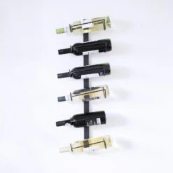 QUVIO Verticale Wijnrek Staal Voor 6 Flessen - Zwart 7 QUVIO Verticale Wijnrek Staal Voor 6 Flessen - Zwart -Tuinmeubel Winkel 1000071763 0101