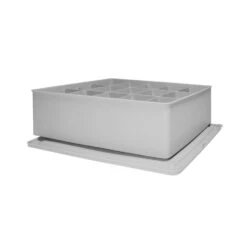 QUVIO Kast Organizer Kunststof - Grijs 8 QUVIO Kast Organizer Kunststof - Grijs -Tuinmeubel Winkel 1000071783 0102