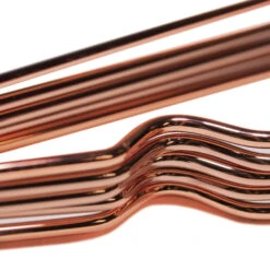 QUVIO Kledinghanger Set Van 5 - Metaal - Koperkleur -Tuinmeubel Winkel 1000071818 0102