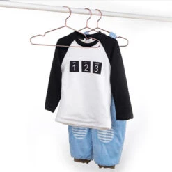 QUVIO Kledinghanger Set Van 5 - Metaal - Koperkleur -Tuinmeubel Winkel 1000071818 0103