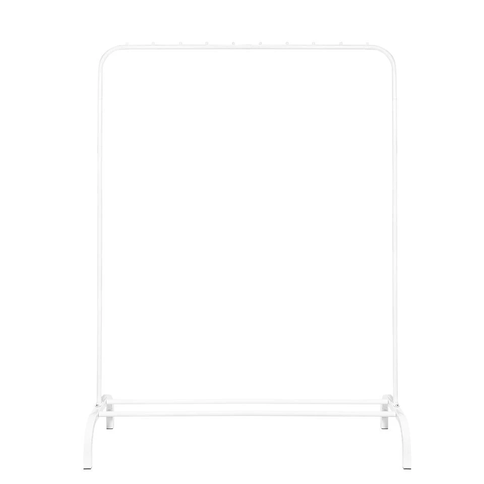 QUVIO Kledingrek Met Schoenen Opbergruimte - Wit 3 QUVIO Kledingrek Met Schoenen Opbergruimte - Wit