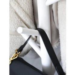 QUVIO Staande Kapstok Hout Wit -Tuinmeubel Winkel 1000071829 0103