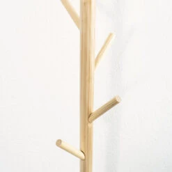 QUVIO Staande Kapstok Hout - Licht Bruin -Tuinmeubel Winkel 1000071832 0103